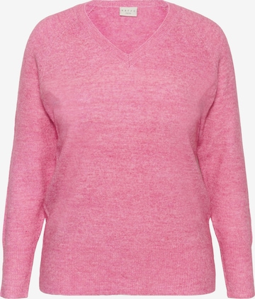 KAFFE CURVE Sweater 'KCniela' in Pink: front