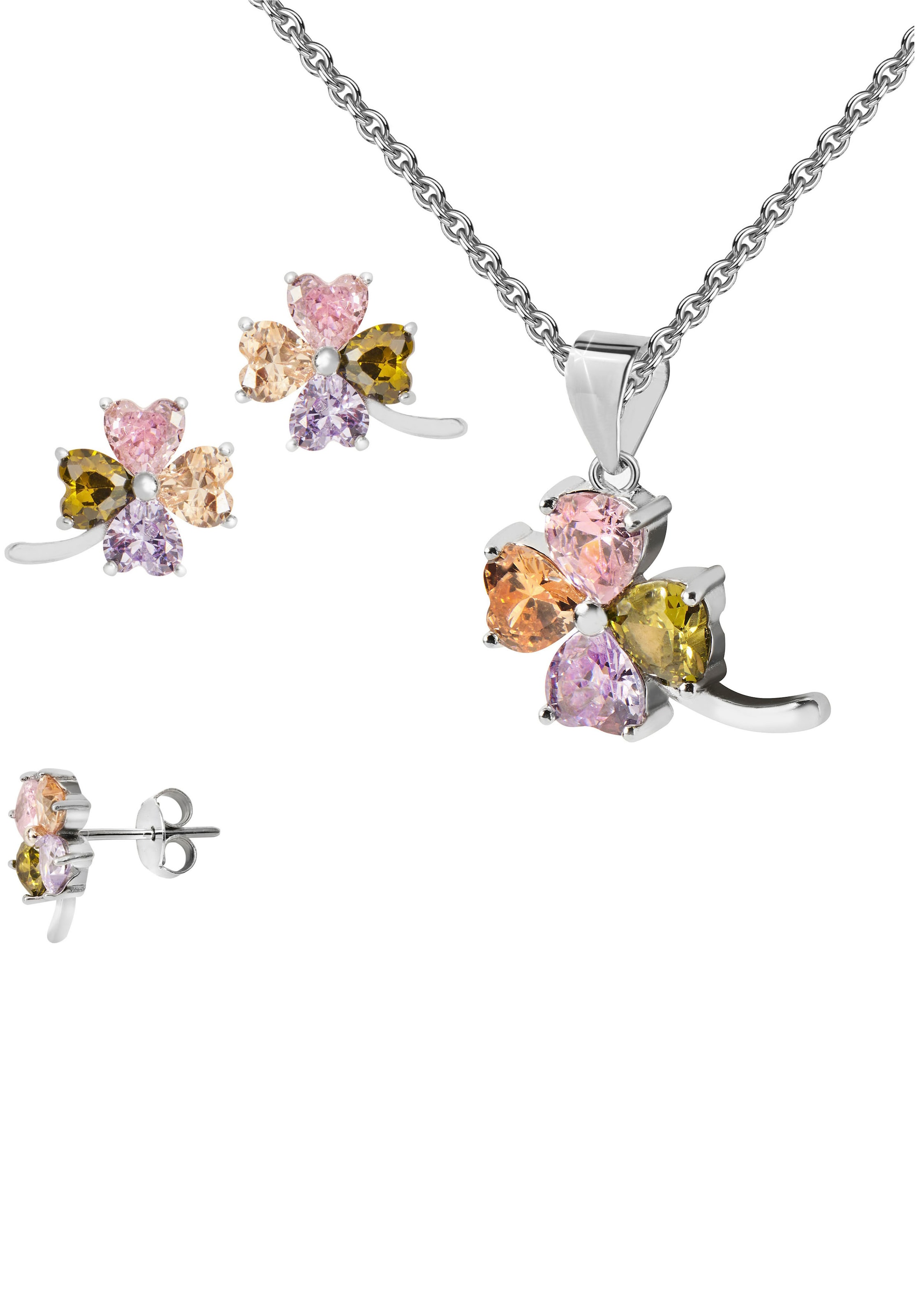 FIRETTI Schmuckset in Silber: Vorderseite