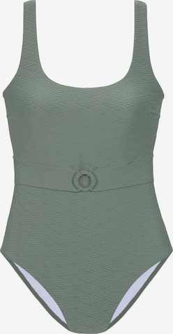 SUNSEEKER - Soutien Bustier Fato de banho em verde: frente