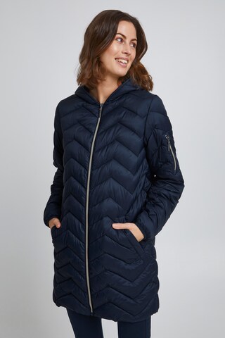 Fransa Winter Coat in Blue: front