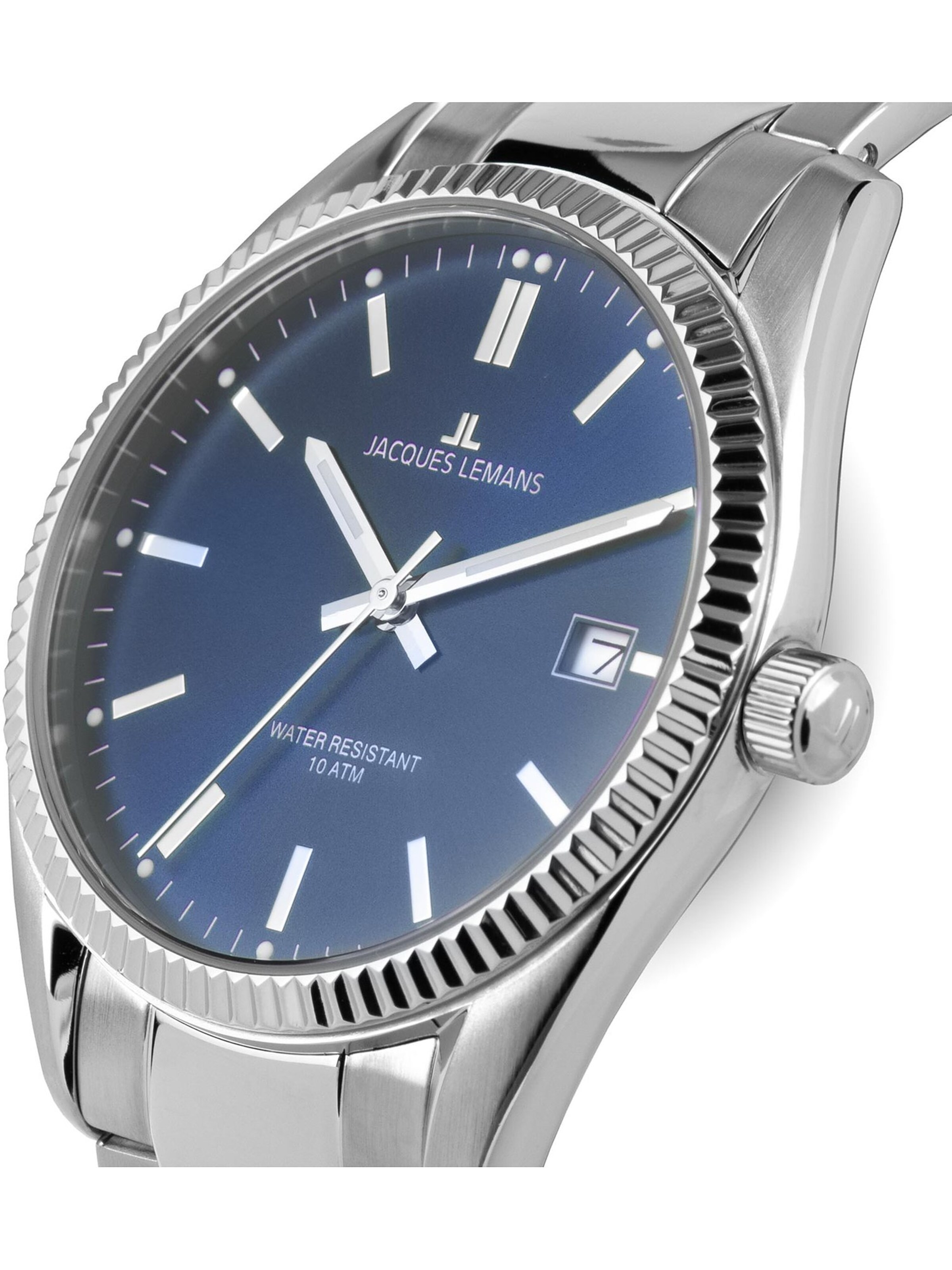 Jacques Lemans Analoguhr in Silber