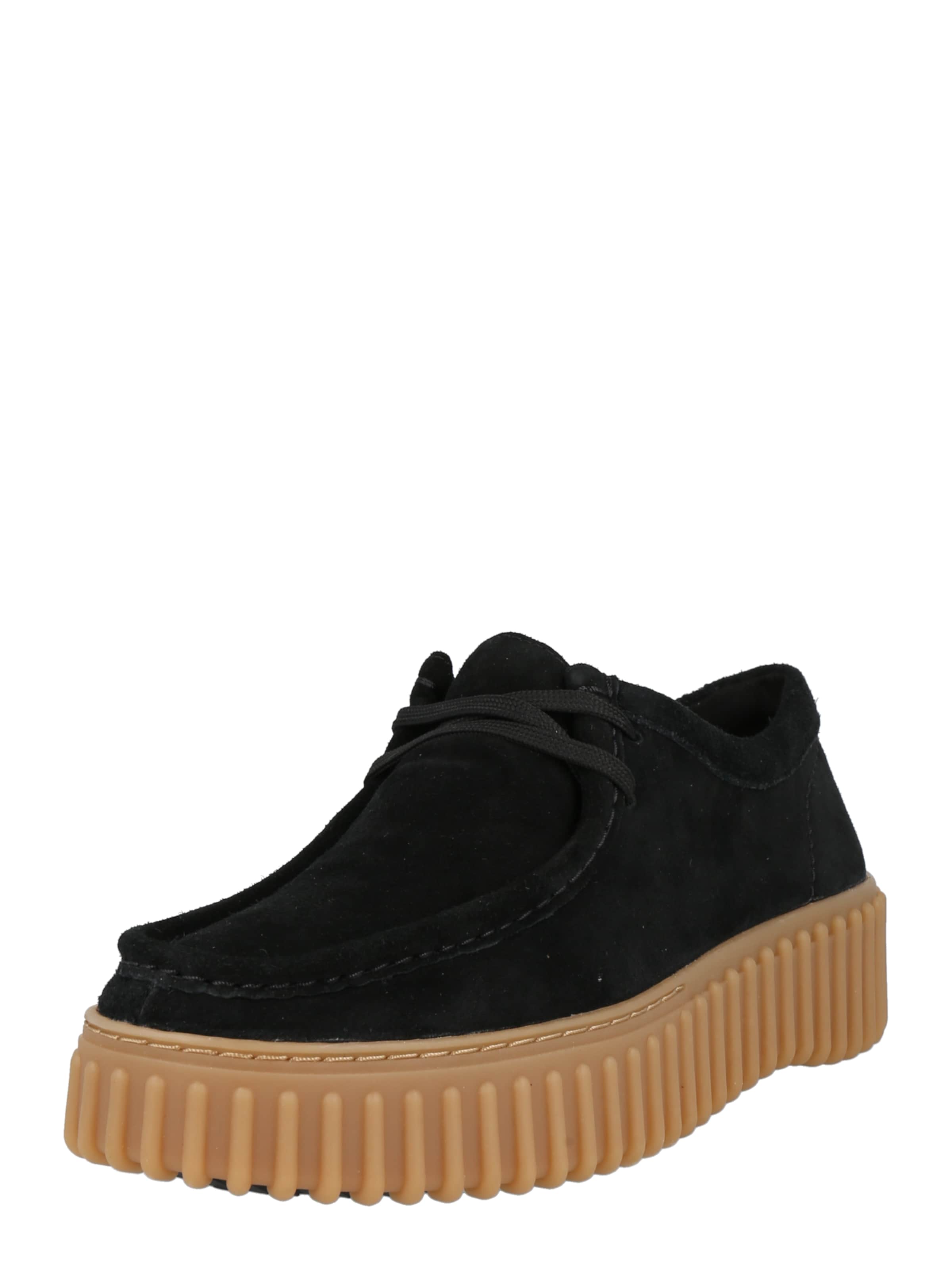 CLARKS - Sapato com atacadores 'Torhill Bee' em preto: frente