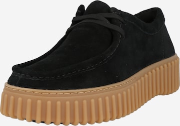 Chaussure à lacets 'Torhill Bee' CLARKS en noir : devant