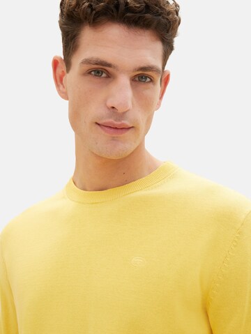 TOM TAILOR Sweater in Yellow