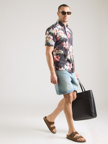 Coupe regular Chemise Lindbergh en noir