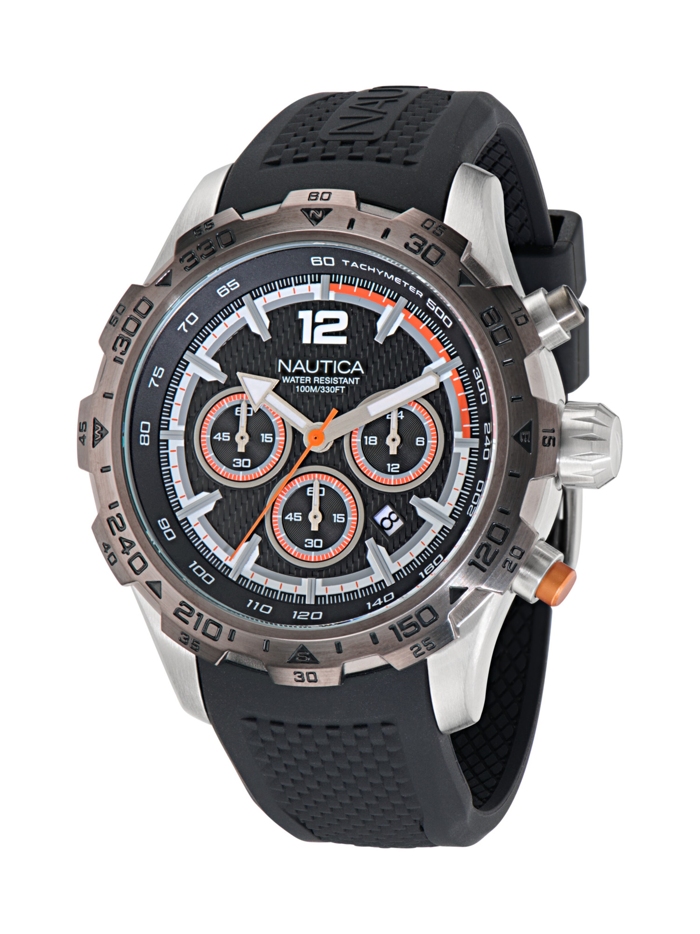 Montre à affichage analogique 'NST' NAUTICA en gris : devant