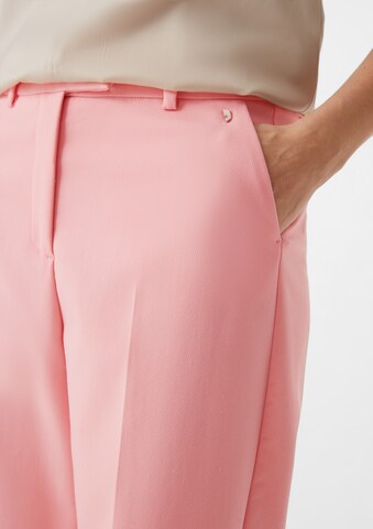 COMMA Wide leg Pleated Pants in Pink