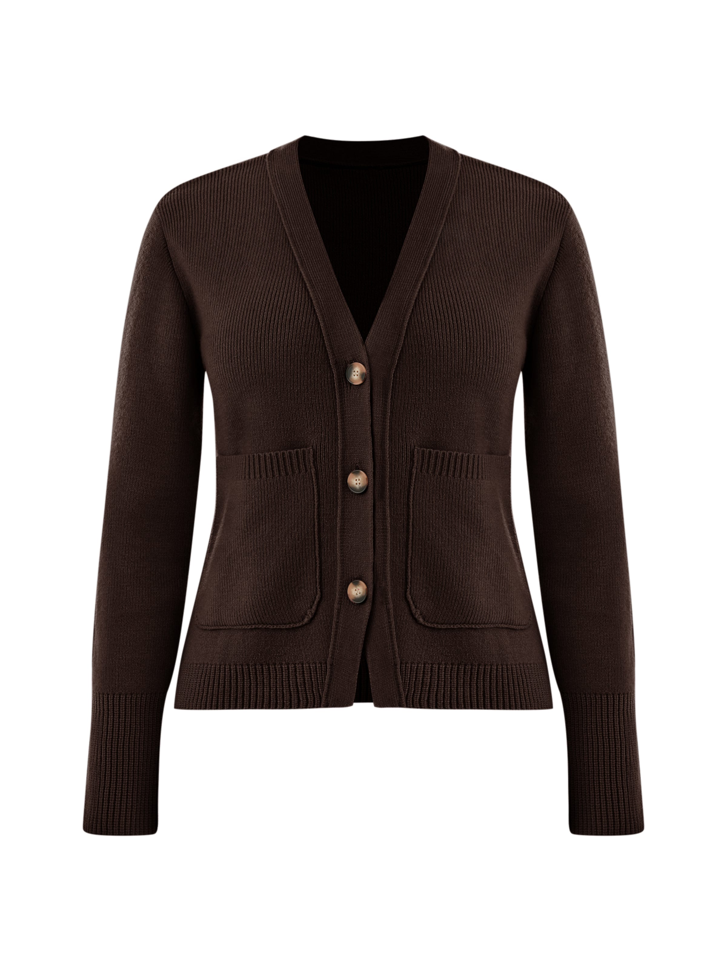 Imily Bela Cardigan i brun: forside