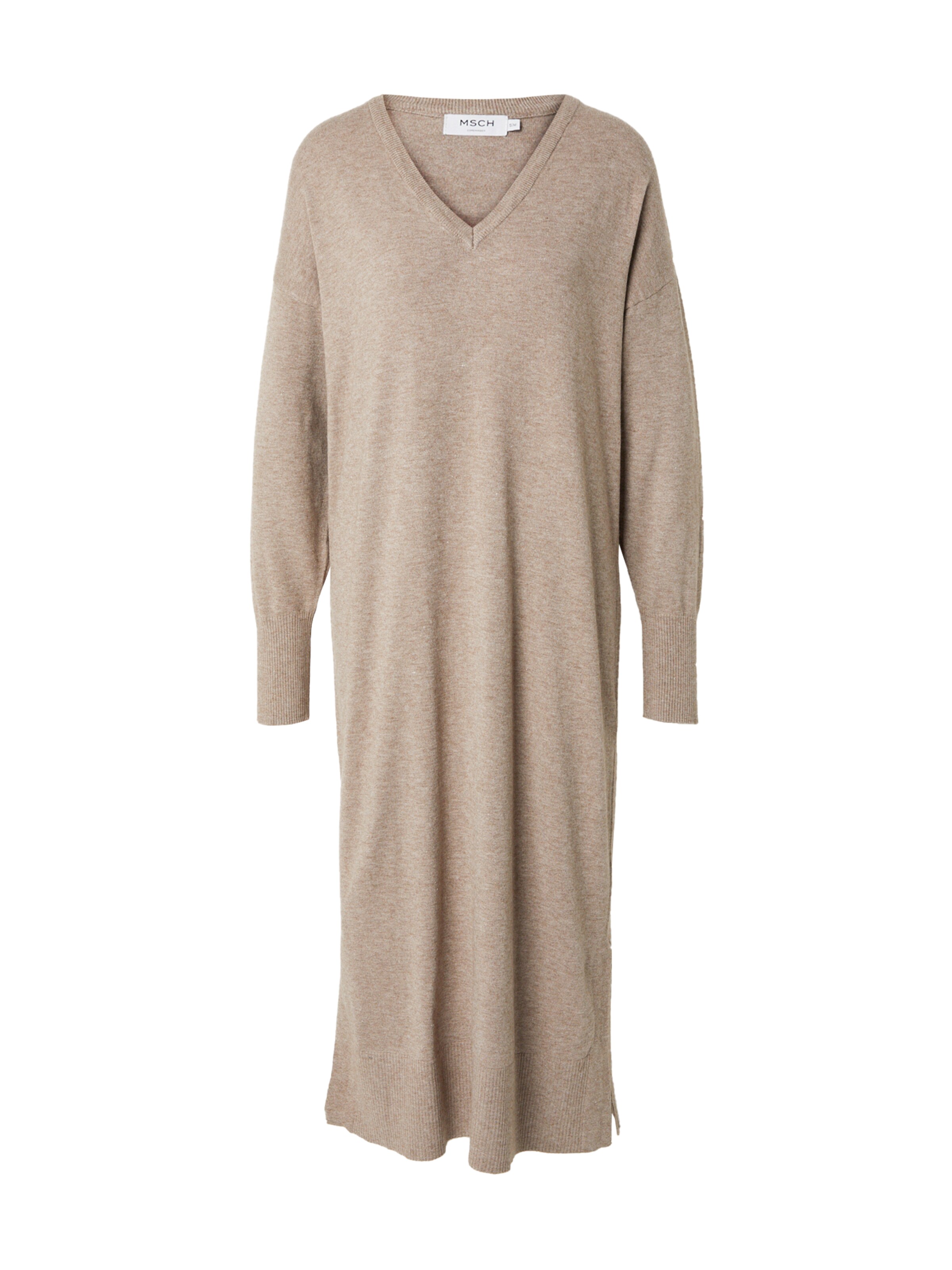 MSCH COPENHAGEN Pletené šaty 'Hermine Rachelle' - Sivá: predná strana