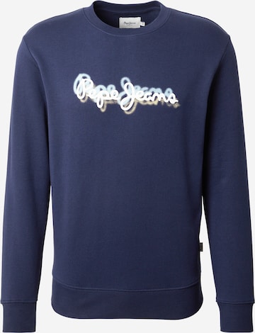 Pepe JeansSweater majica - plava boja: prednji dio