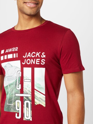 JACK & JONES T-Shirt in Rot