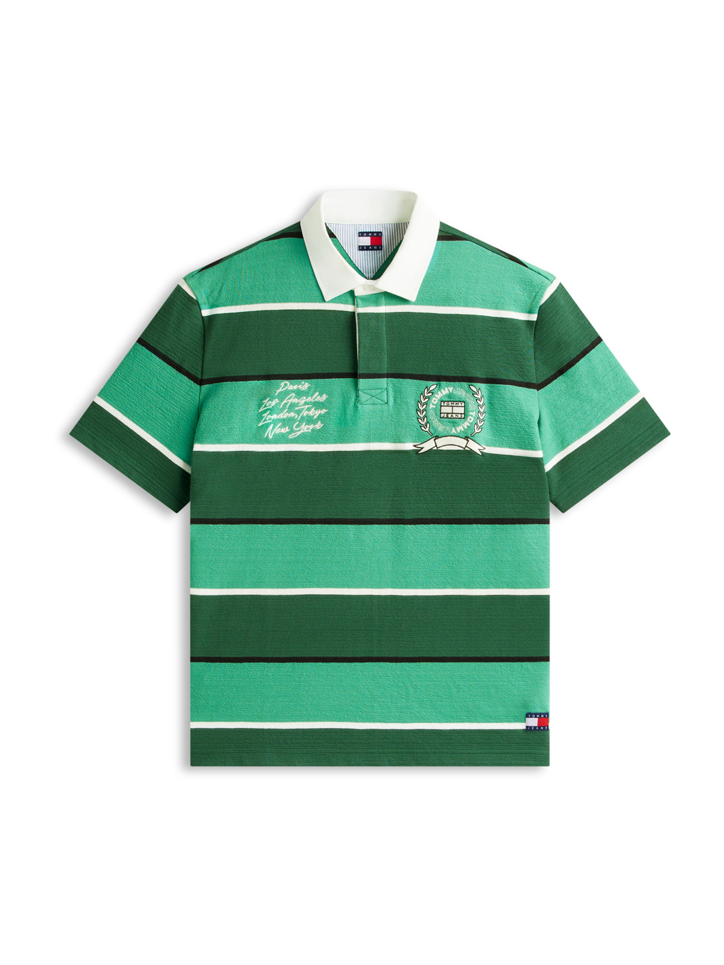 Tricou de la Tommy Jeans pe verde: față