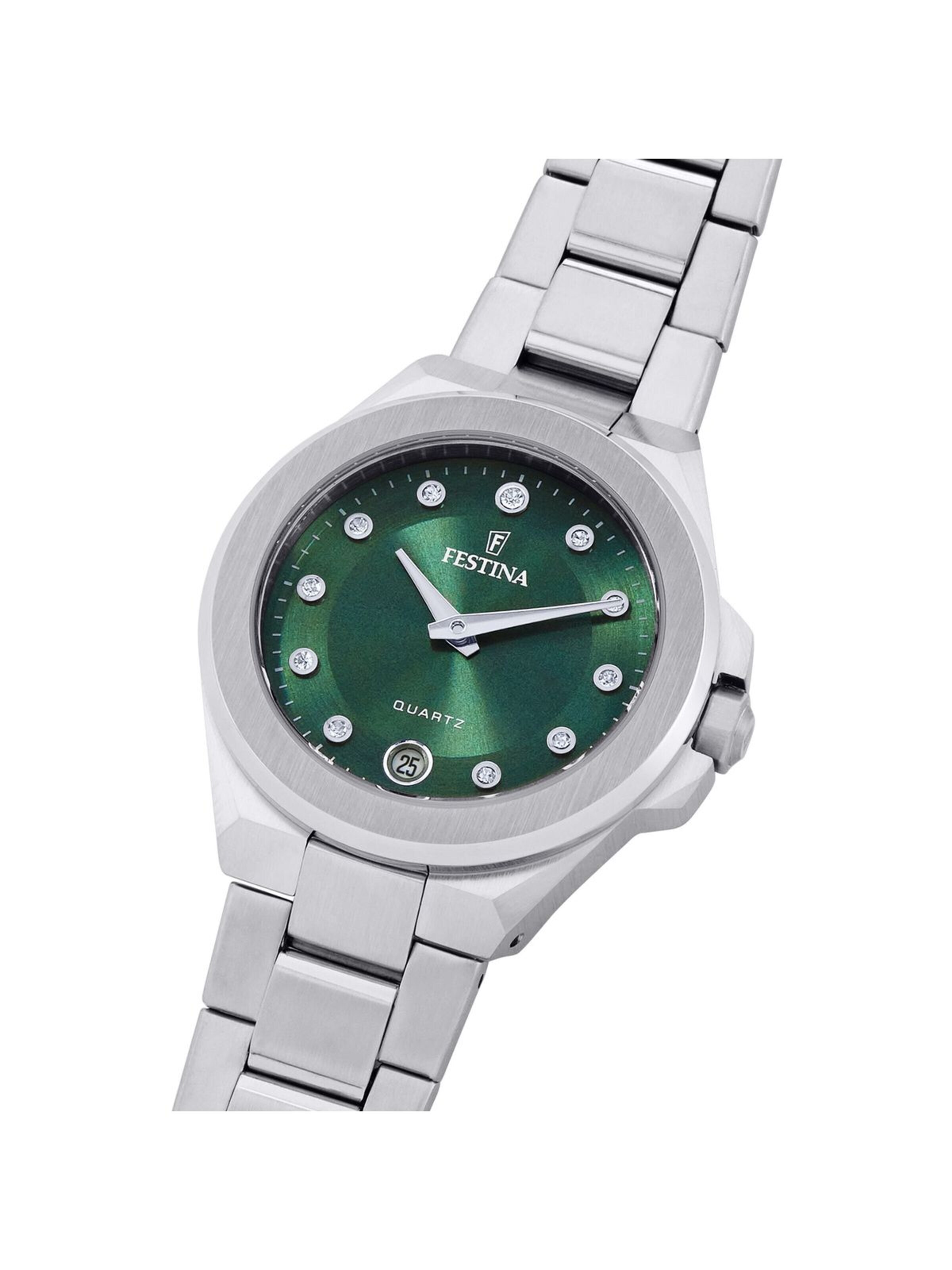 Montre à affichage analogique 'Festina - Date watch Mademoiselle - Quartz watch movement - Watch case width: 33 mm' FESTINA en vert