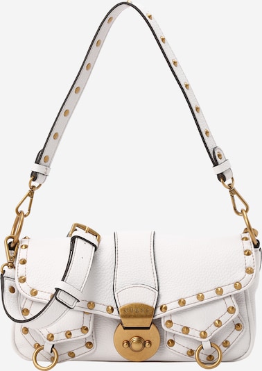 GUESS Τσάντα ώμου 'SARDINIA' σε χρυσό / λευκό, Άποψη προϊόντος