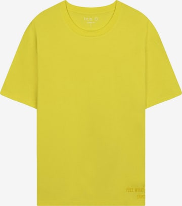 LTB Jeans Shirt 'LTB Jeans Herren-T-Shirt mit minimalistischem Print' in Yellow: front