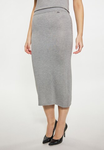 DreiMaster Klassik Skirt in Grey: front