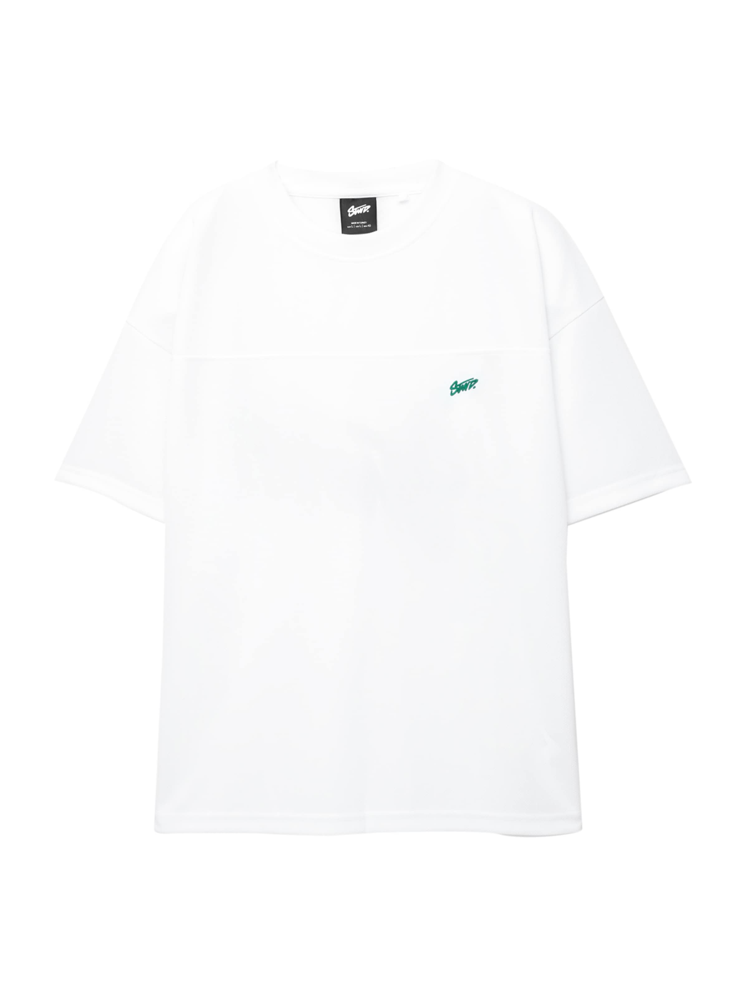 Pull&Bear Tričko 'STWD' – bílá: přední strana