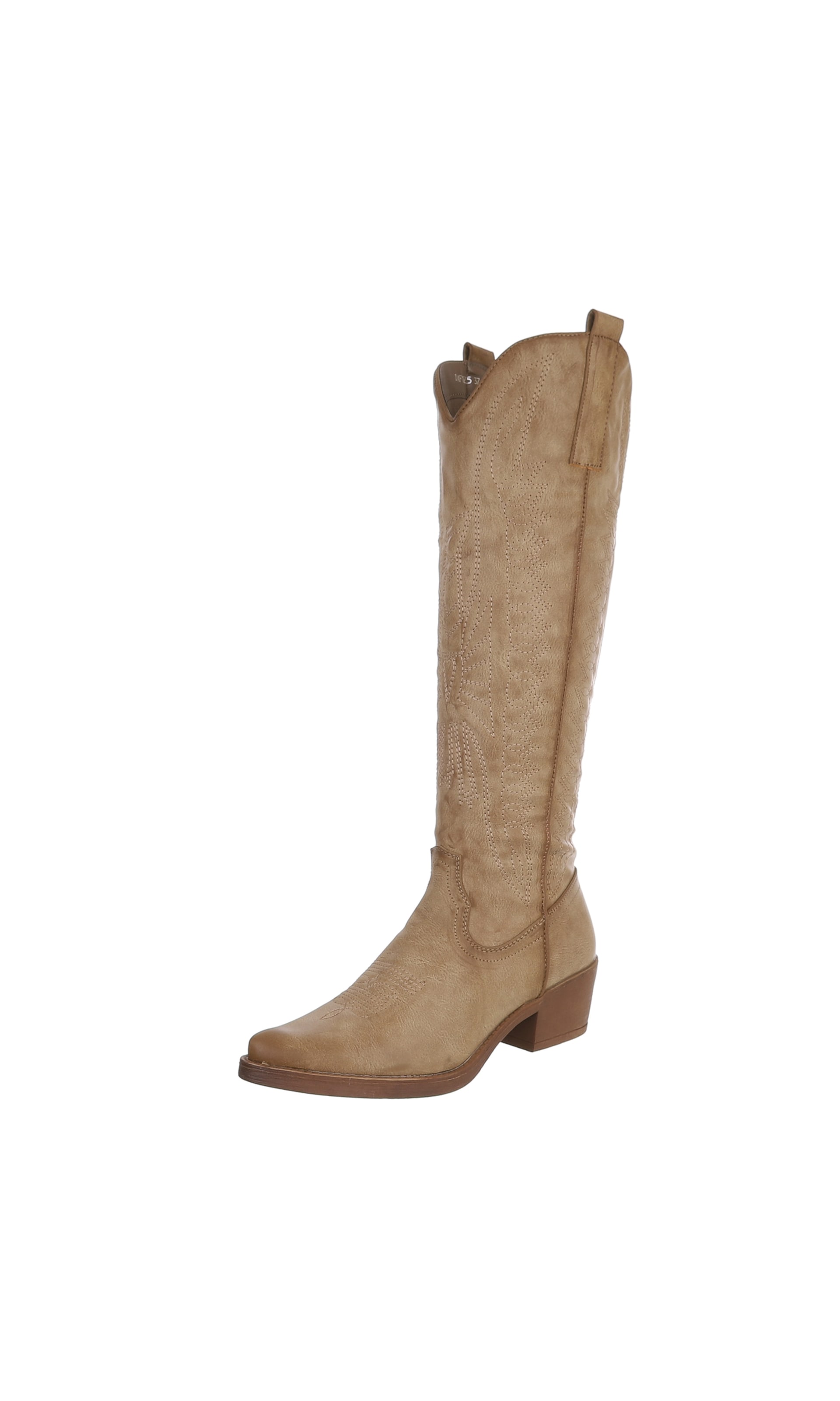 Ital-Design Cowboy Boots in Brown: front