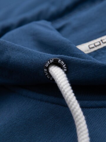 Sweat-shirt Ombre en bleu