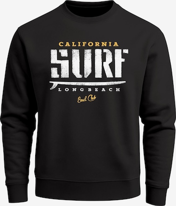 Neverless Sweatshirt 'California Surf' in Schwarz: Vorderseite