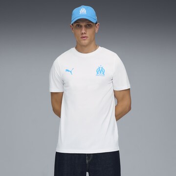 PUMA Functioneel shirt 'Olympique de Marseille FtblEssentials' in Wit: voorkant