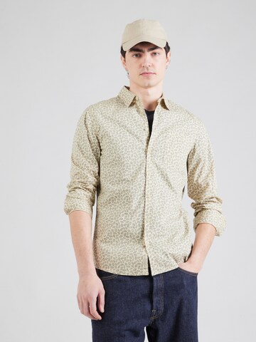 BLEND - Ajuste regular Camisa 'BHAGGE' en beige: frente
