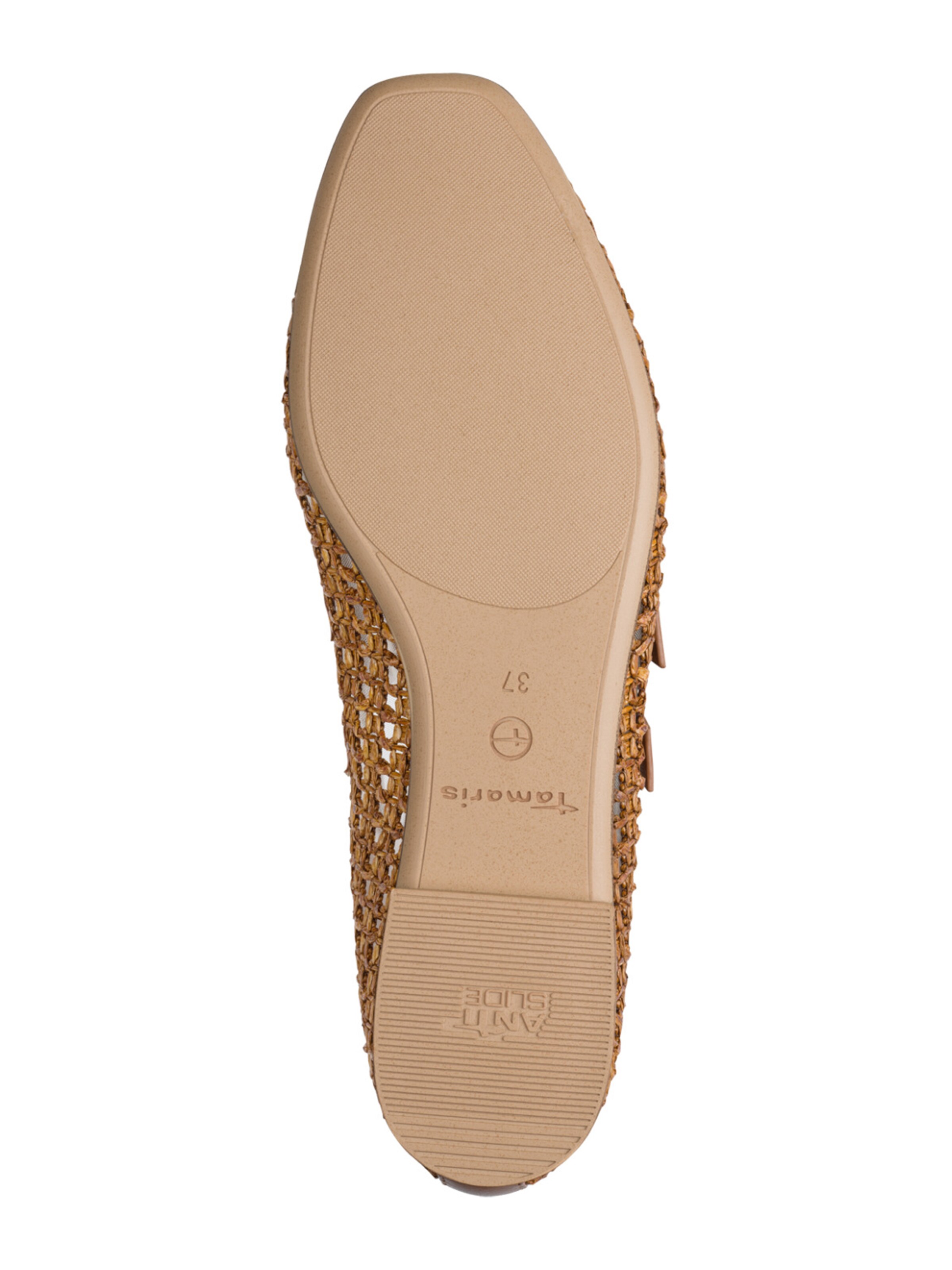 Tamaris Ballerina met riempjes in Bruin