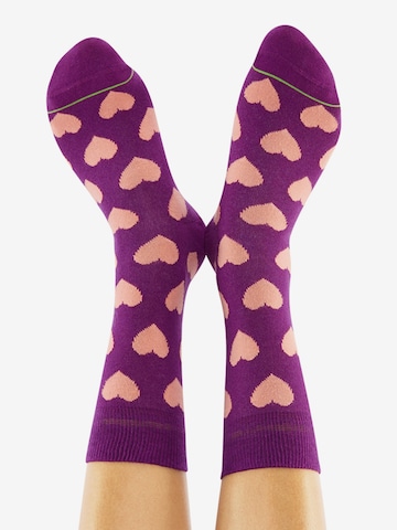 CHEERIO* Sockor 'All My Heart' i blandade färger: framsida