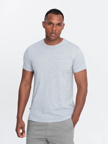 Ombre T-Shirt 'OM-TSBS-0146' in Grau: Vorderseite