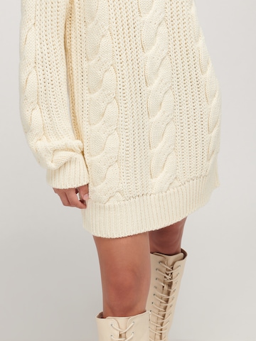 UNFOLLOWED x ABOUT YOU Knit dress 'HEATHER' in Beige: front