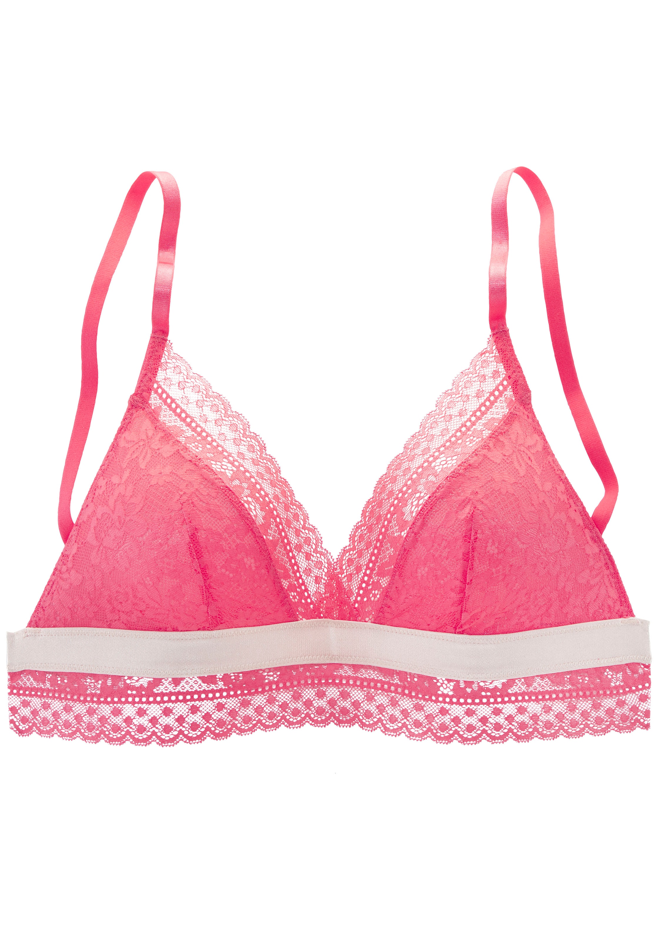 rozā VIVANCE Trijstūra formas Krūšturis: no priekšpuses