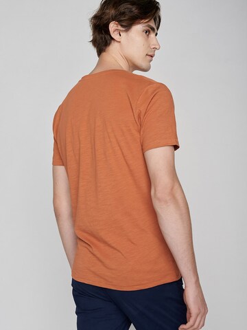 GREENBOMB Shirt 'Nature Goats Family' in Orange