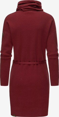 Ragwear Knitted dress 'Babett' in Red