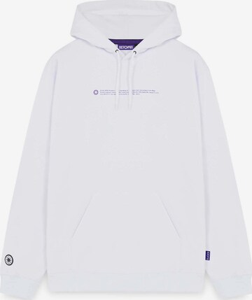 Sweat-shirt Octopus en blanc : devant