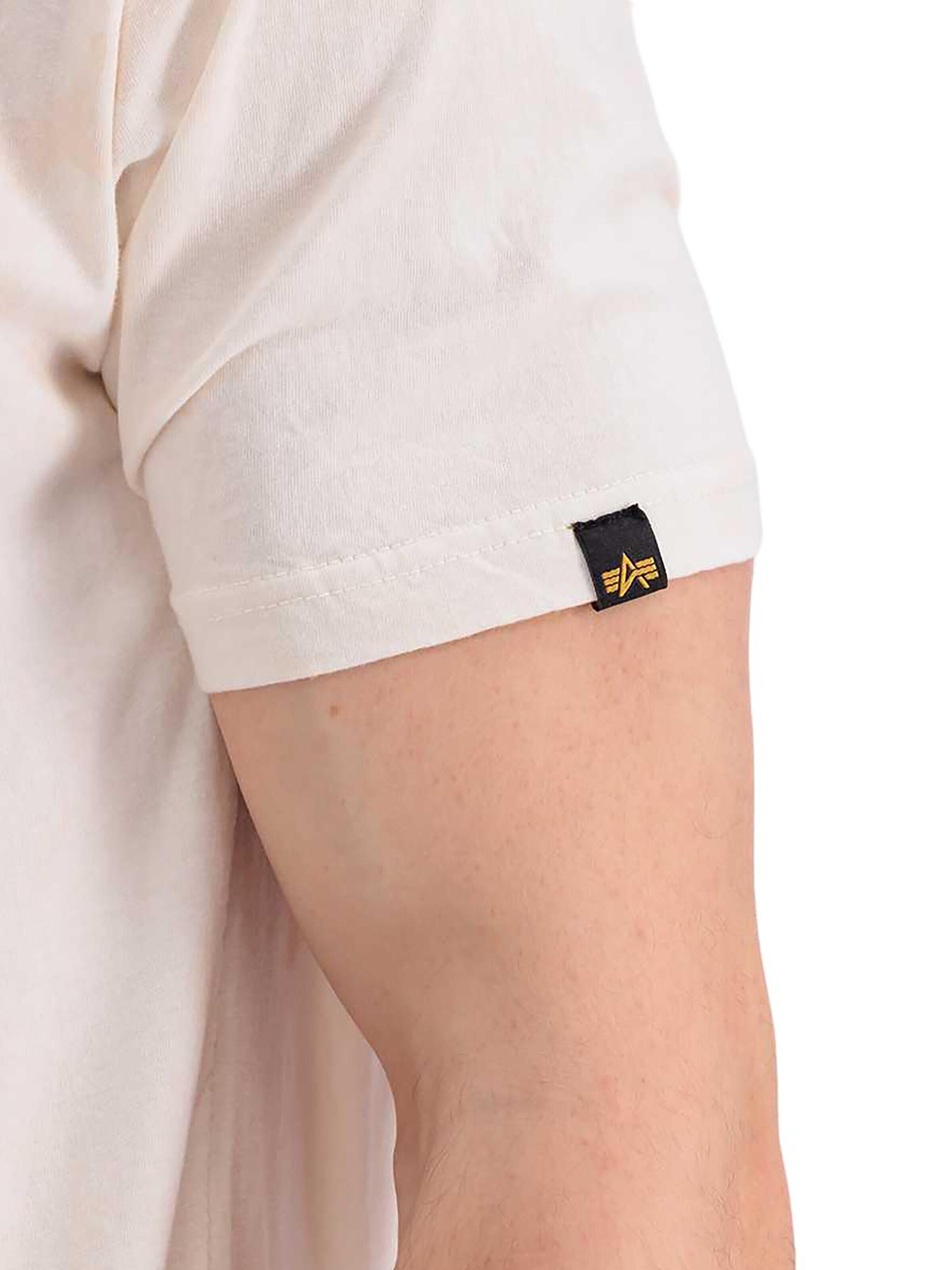 ALPHA INDUSTRIES Shirt 'USN Cat' in White