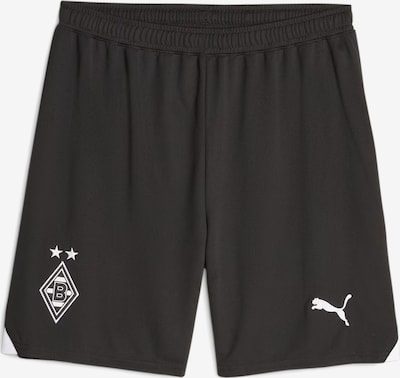 PUMA Sportbroek 'Borussia Mönchengladbach' in de kleur Zwart / Wit, Productweergave