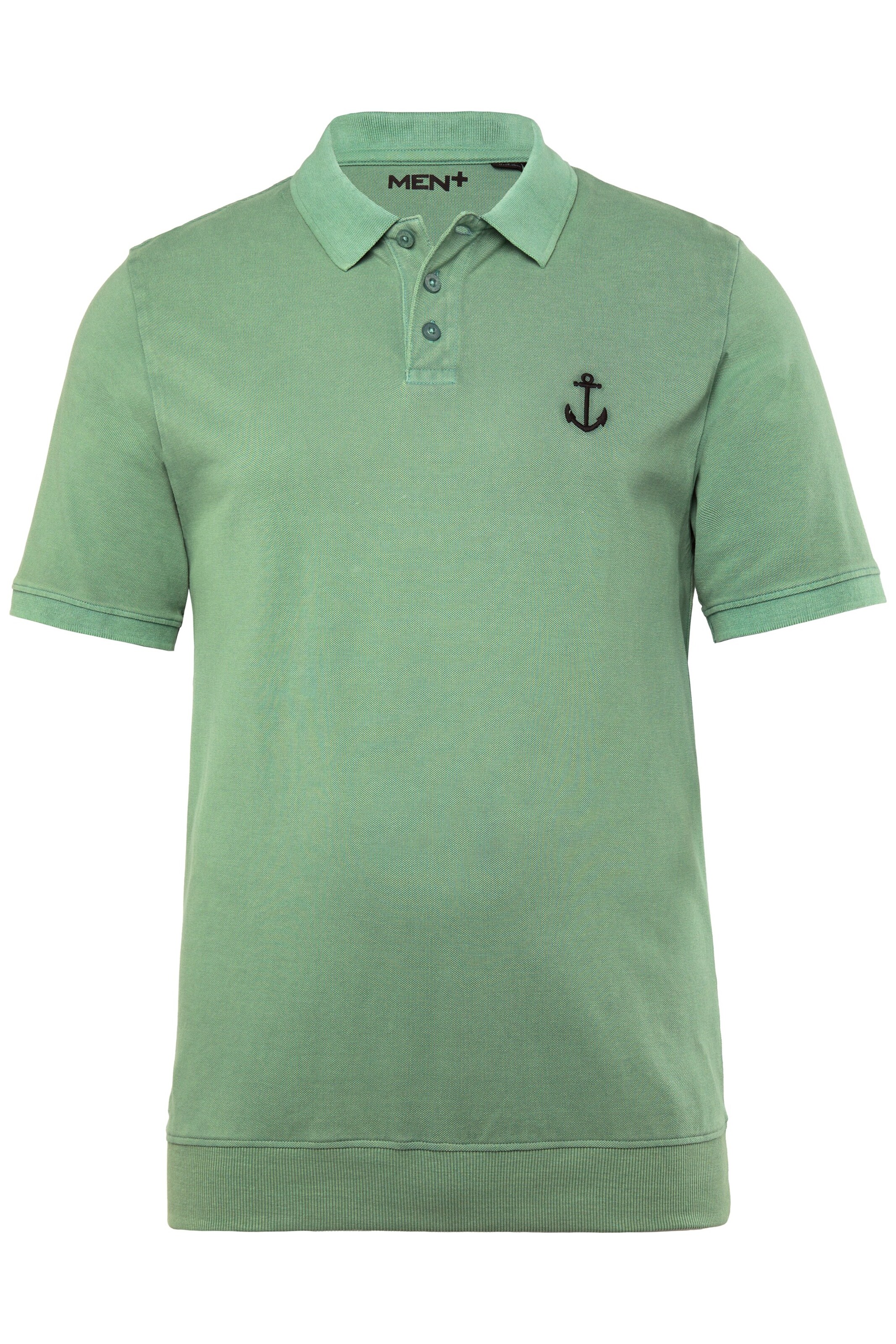 Men Plus Shirt in Green: front