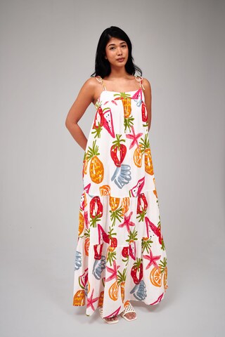 South Beach Dress in White: front