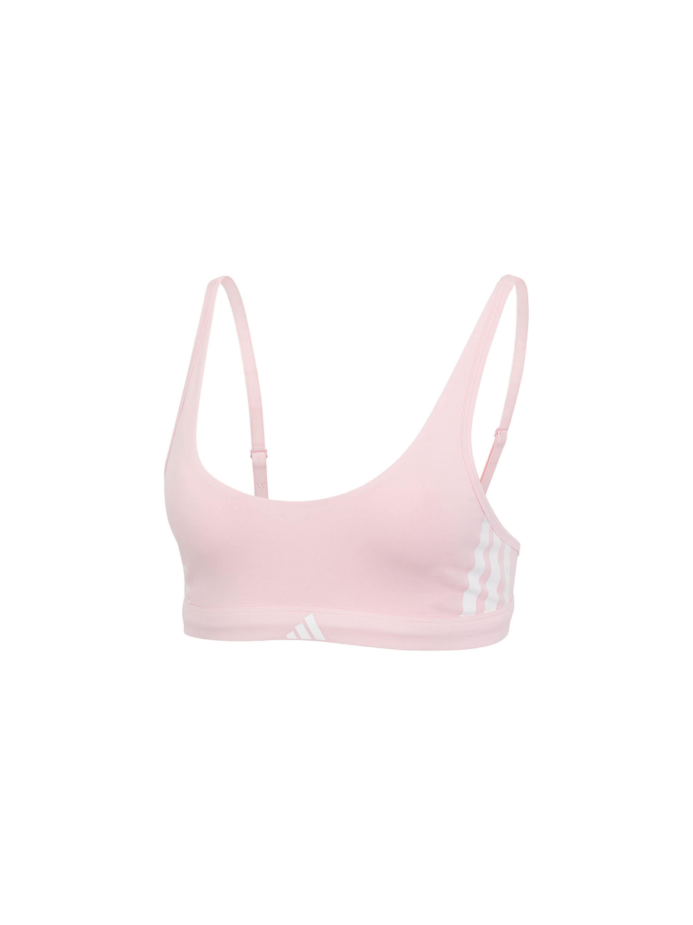 ADIDAS SPORTSWEAR Bustier BH 'Essentials' in Roze: voorkant