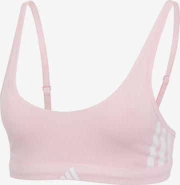 ADIDAS SPORTSWEAR Bra 'Essentials' in Pink: front
