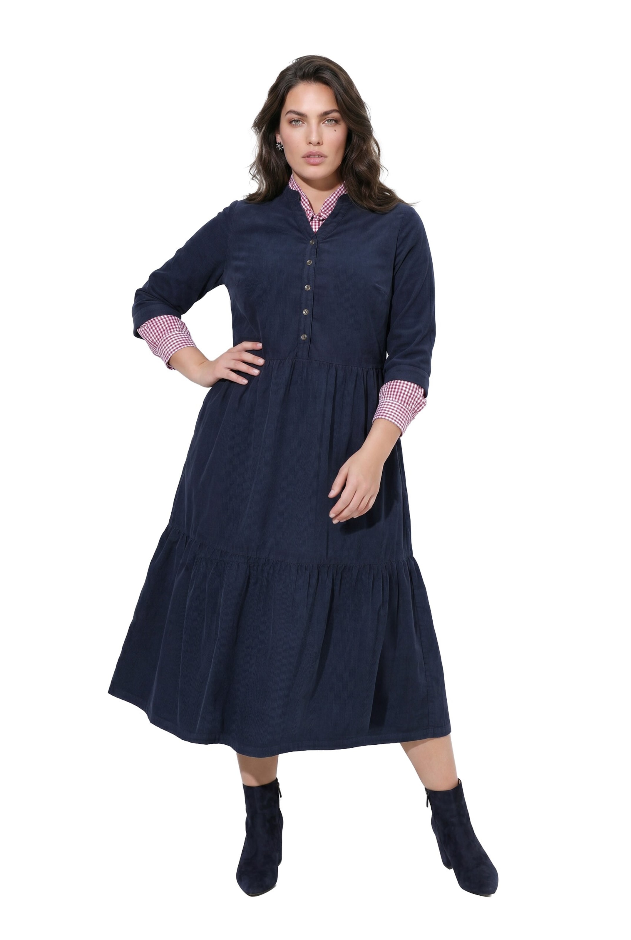 Ulla Popken Jurk in Blauw: voorkant