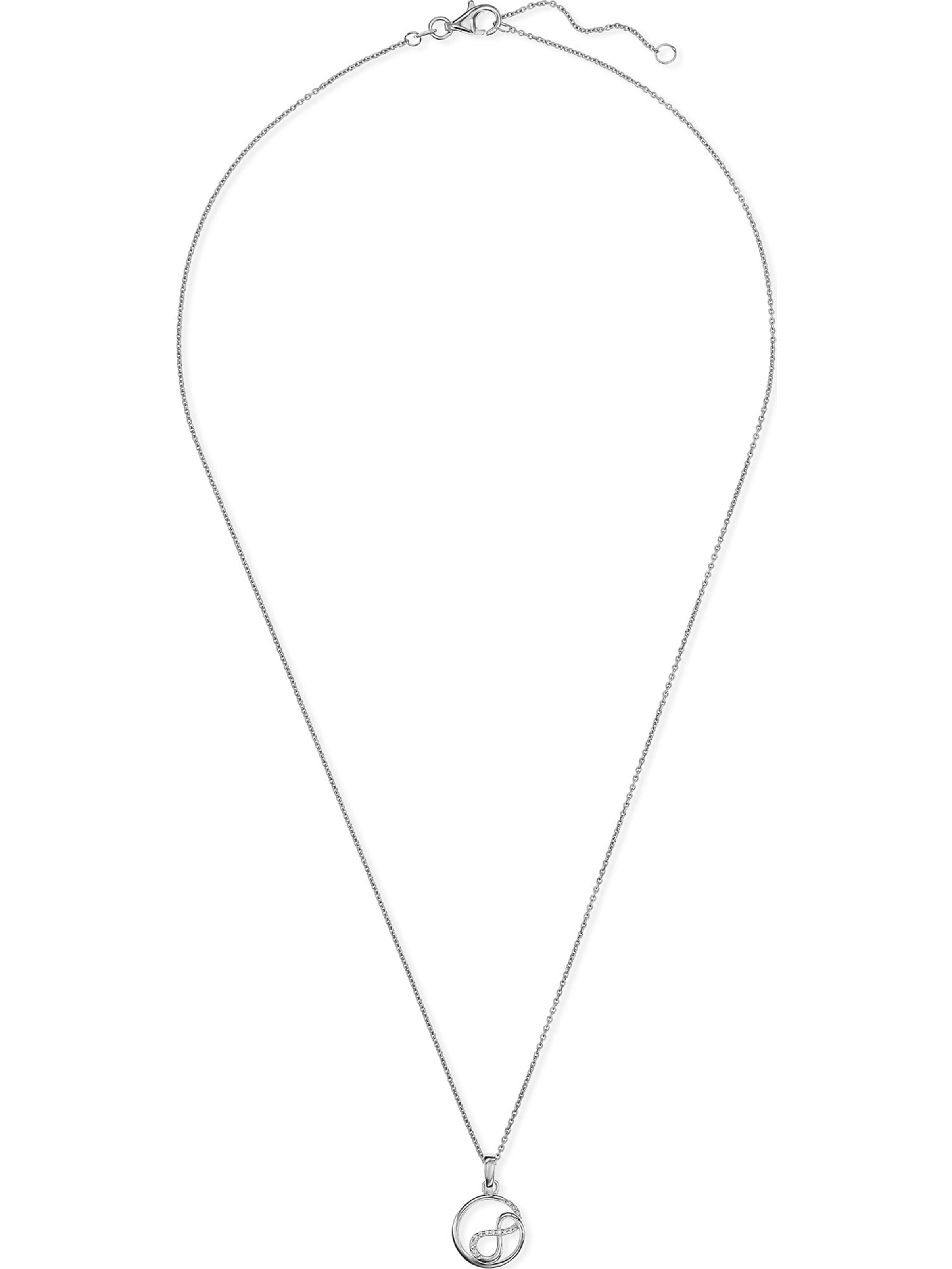 FAVS Necklace in Silver: front