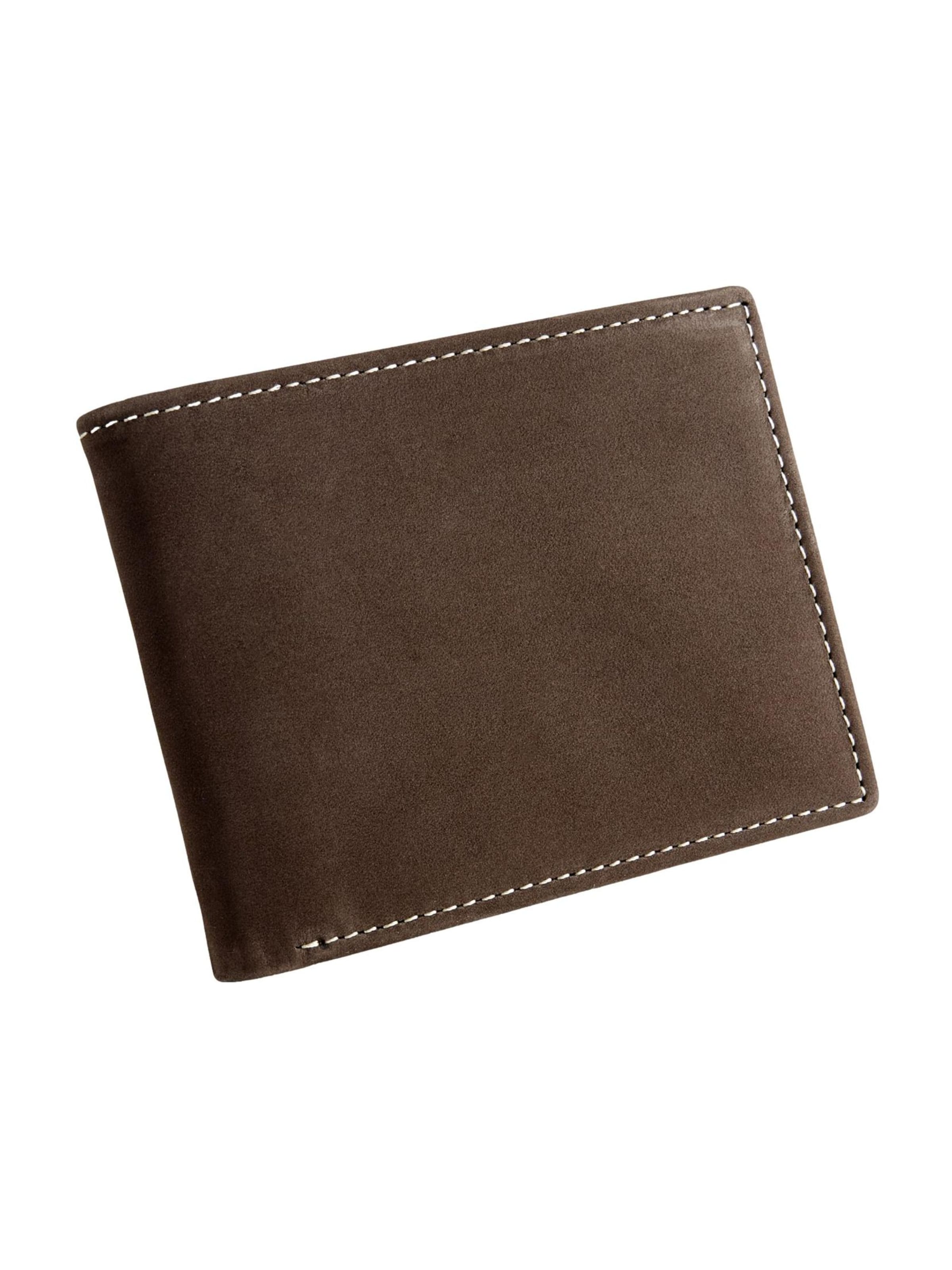 Next Πορτοφόλι σε καφέ: μπροστά