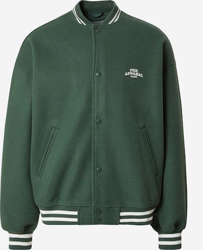 DAN FOX APPAREL Prehodna jakna 'Quentin' | zelena / bela barva, Prikaz izdelka