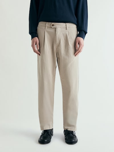 Scalpers Trousers with creases ' ' in 38 in Sand, Item view