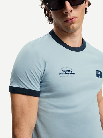 T-Shirt Bershka en bleu