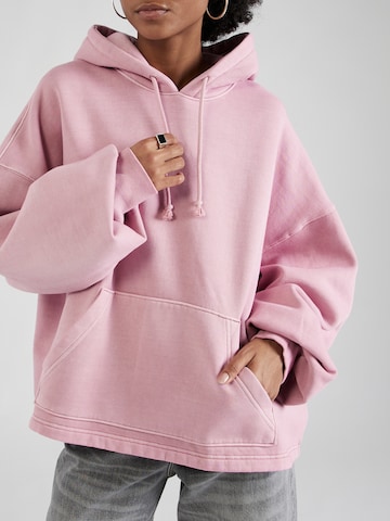 WEEKDAY Sweatshirt i rosa