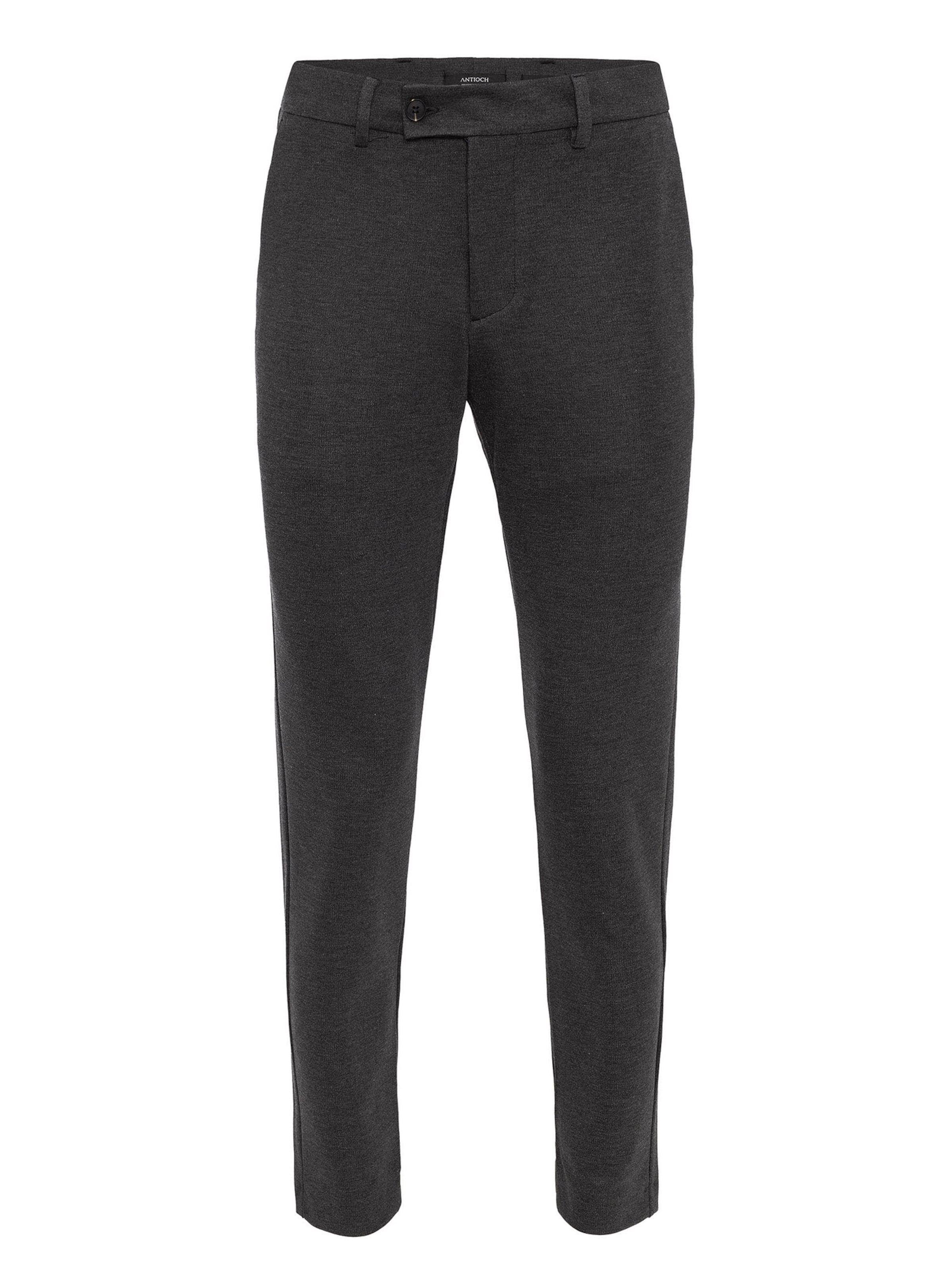 Antioch Slimfit Kalhoty – šedá: přední strana