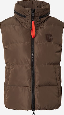 No. 1 Como - Chaleco 'Cortina' en marrón: frente