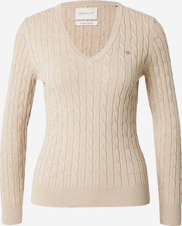 GANT Sweater in Beige: front